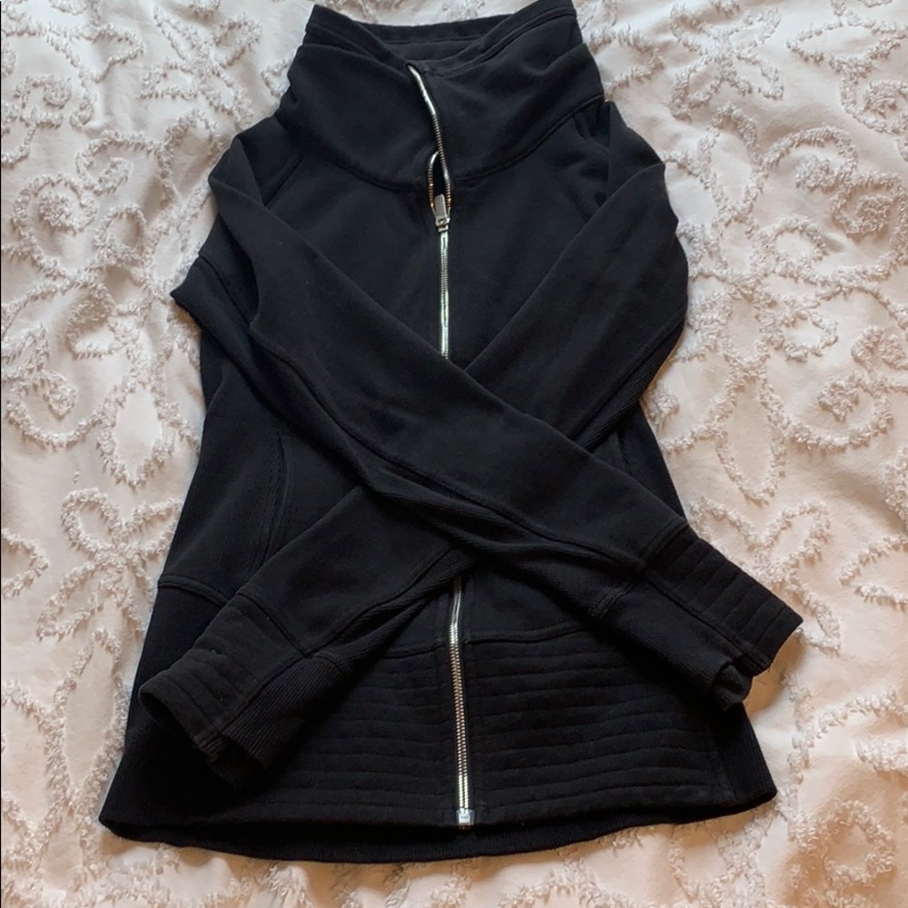 Black lulu lemon jacket.